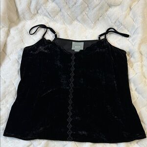 Maeve Black Velvet Camisole Top size small